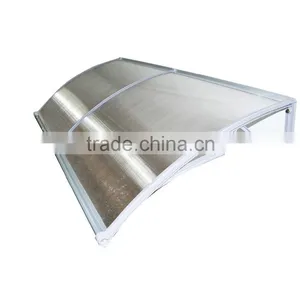Innovative Design - PP Plastic Polycarbonate Door Canopy With Water Gutter - Clear Transparent PC Roof thumbnail-4