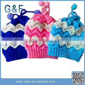 Wholesale Fashionable Baby Knitted Cap For Winter thumbnail-1