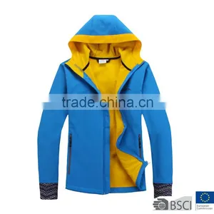 Womens Color Blocked 3 Layers Bonded Softshell Jacket thumbnail-1