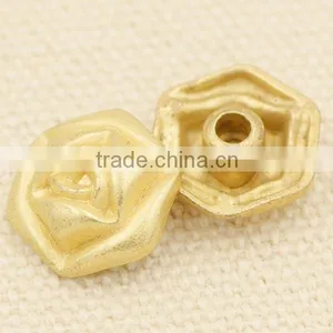 Fashion Flower Shape Golden Garment Rivets thumbnail-2