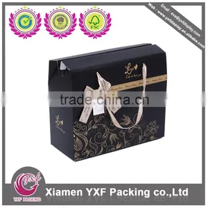 Ribbon Handle Black Paper Box thumbnail-2
