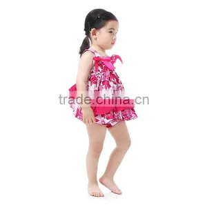 Children Clothing 2016 Pink Floral Swing Top Set Newborn Baby Clothes Quality Choice thumbnail-2