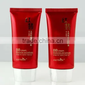 Luxury Cosmetic Packaging Red Plastic Tube thumbnail-1