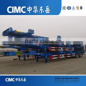 CIMC 3 Axle Terminal Skeleton Chassis Container Semi Trailer For Sale thumbnail-1