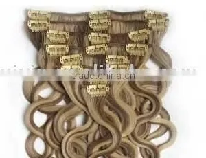 100% Clip on Virgin Human Hair Extension thumbnail-1