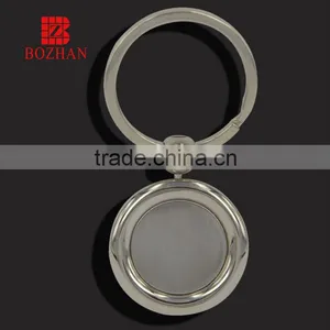 Hot Selling Round Metal Keychain Keyring thumbnail-1