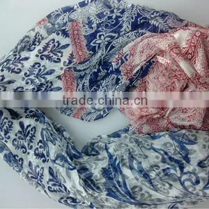 114*250cm Pure Silk Scarf thumbnail-1