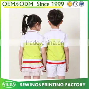 Hot Sale Summer High Quality Kindergarten Uniform New Designs Primary School Uniform thumbnail-5