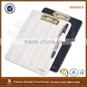 Professional Writing Board /A5 Leather Clip Board With Metal Clip thumbnail-1