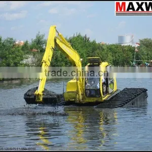 2015 New Product ! MAX80PU Small Amphibian Pontoon Undercarriage , Suitable to 6 to 10Ton Crawler Excavators thumbnail-1