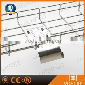 UL, CE, RoHS Perforated Galvanized Stainless Steel Wire Basket Cable Tray thumbnail-1
