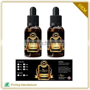 Custom Design E-liquid Bottle Labels Sticker thumbnail-3