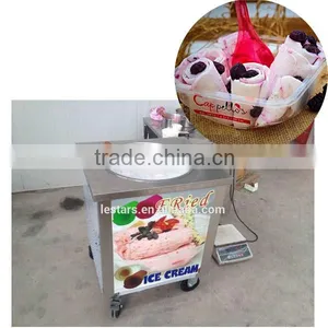 2016 Factory Supply Single Flat Pan Fried Ice Machine for Ice Cream Shops Made in China thumbnail-1