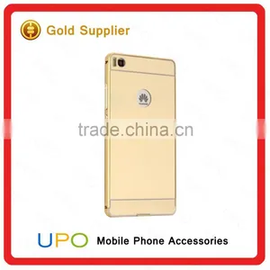 [UPO] Luxury Aluminum 24k Gold Metal Bumper Ultra-thin Mirror Cover For Huawei Honor 7 4C P8 Lite Mirror Case thumbnail-4