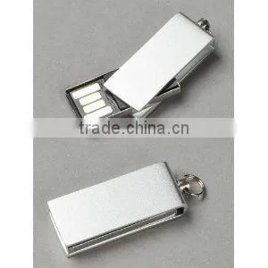 Premium Mini White Swivel USB Flash Memory Drive 32GB,usb Flash Drive Audio Player thumbnail-1