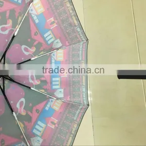2017 Hot Sale Innovative Design Flashlight Umbrella,LED Umbrella,3 Fold Automatic Umbrella thumbnail-2
