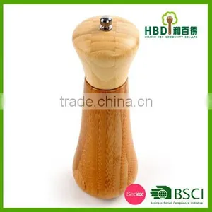 Hot New Products for 2016 Rubber Wood Rock Salt Mill And Pepper Grinder For Cooking Tools,Rock Salt Mill Wholesale thumbnail-1