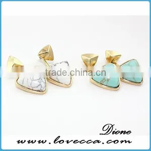Korean Women Jewelry DIY Elegant Stones Crystal Jewelry Earrings 2016 thumbnail-6
