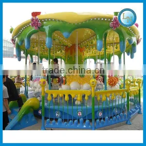 Indoor Carousel Ride!!! Attractive Amusement Theme Park Kids Carousel Ride Honey Tree for Sale thumbnail-2