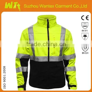 High Visibility Reflective Safety Men's Waterproof Softshell Jacket thumbnail-1