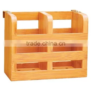 BH005 XiXi Bamboo Flatware Caddy Organizer thumbnail-1