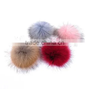 Beanie Winter Hats Knit Womens Wool Beanie Hat With Removable Ball thumbnail-3
