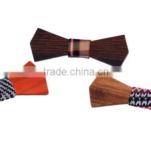 2016 Solid Good Quality Wooden Bow Tie For Men Classic Wooden Bow Ties Factory Neckwear 3D Handmade Butterfly Wood Tie thumbnail-4