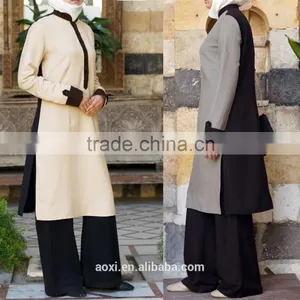 OEM Service China Factory Custom Made Arabic Basic Indonesia Muslim Tunic thumbnail-1