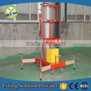 8M Single Mast Aluminum Electric Manual Handle One Man Lift thumbnail-1