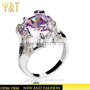 Jingli Jewelry Purple Gemstone Engagement Ring For Women (YJ-834) thumbnail-1