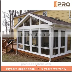 High Quality Water Proof Sunroom Glass House Prefabricated Glass House thumbnail-3