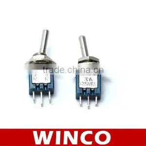 SMTS-102 Small Toggle Switch Toggle Switch (single) 3A 125V thumbnail-1