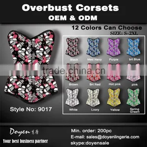 Overbust Gothic Steampunk Waist Training Elastic Corsets Sale Cheap thumbnail-1