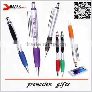 Promotional Stylus Ball Pen With Screen Cleaner Clip thumbnail-1