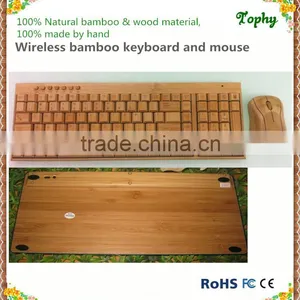 New Arrival Professional Bamboo & Wood Mechanical Keyboard Wireless Stylem, Full Set Computer Accessories thumbnail-6
