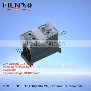 Telecom Terminal Block IN-12BK 20A 2P thumbnail-1