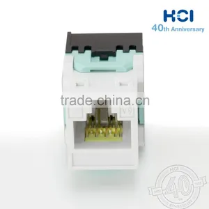 Network Solution ISO RJ45 8P8C UTP 180Degree Cat 6A Keystone Jack thumbnail-4