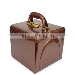 Chinese Factories Wholesale Custom High-grade PU Leather Jewelry Box, Drawer Storage Box thumbnail-3