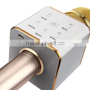 Handheld Wireless Karaoke Microphone Bluetooth Speaker For Mobile Phones Tablets... thumbnail-4