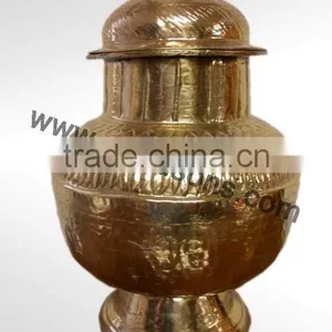 Hot Design Brass Metal Urns | Circular Base Urns | Floor Standing Urns thumbnail-6