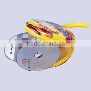 China Wholesale High Quality Tin Material With Color Printing Round Metal Cute cd Dvd Case thumbnail-1