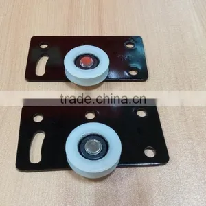 Hot Sell Black Steel and PA6 Furniture Hardware for Sliding Door Weight Max 40kg thumbnail-4