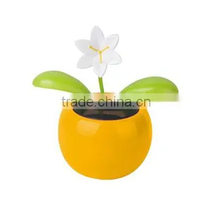 Custom Printing Flip Flap Plastic Dancing Solar Flower Pot thumbnail-2