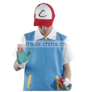 Anime Pokemon Ash Ketchum Trainer Costume Jacket Adult Coat Cosplay thumbnail-1