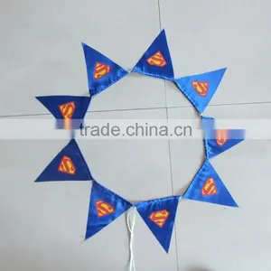 Party Decoration Event Using Party Item Superhero Color Flag Christmas Day Decoration thumbnail-1