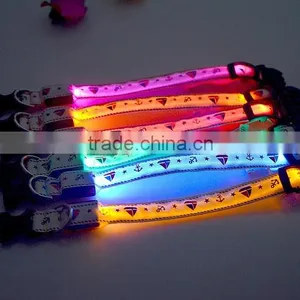 New Style Star Led Flashing Lights Dog Collar thumbnail-3