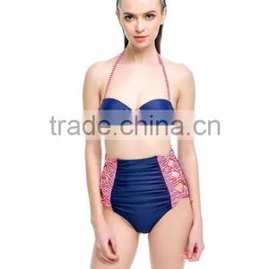 2016 Trendy Stylish Girls High Waist Bikini thumbnail-1