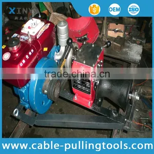 Winch Manufacturer 1 Tons Cable Winch Diesel Engine for Power Construction thumbnail-1