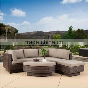 Flexible Combination Rattan Handcraft Outdoor Patio Used Sectional Sofas thumbnail-1