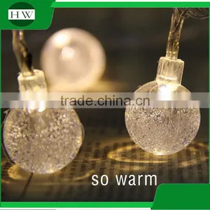 50 LED Warm White Fairy Christmas Wedding Decoration Party Battery Led Crystal Magic Ball Light thumbnail-1